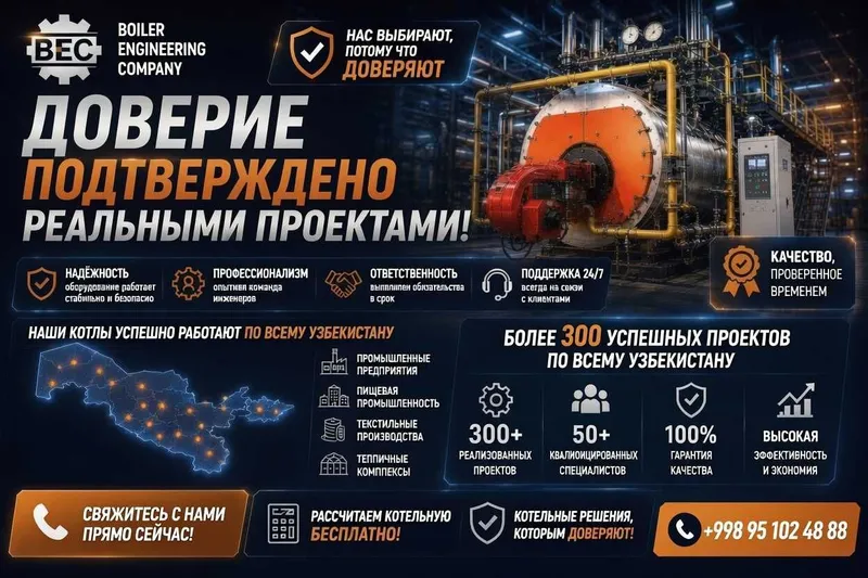 Паровые котлы и котельное оборудование под ключ от производителя