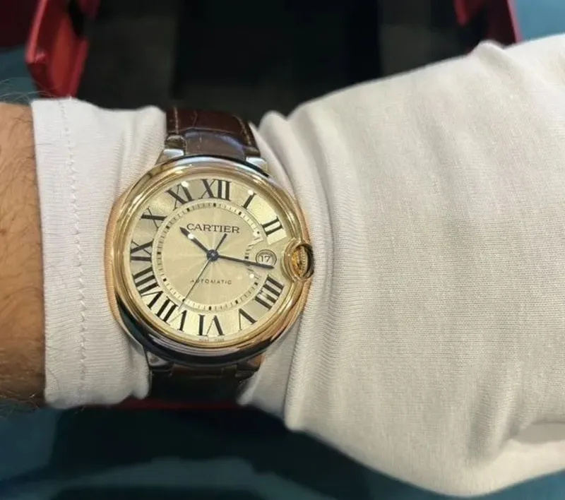 Швейцарские золотые Cartier Ballon bleu — фото 1