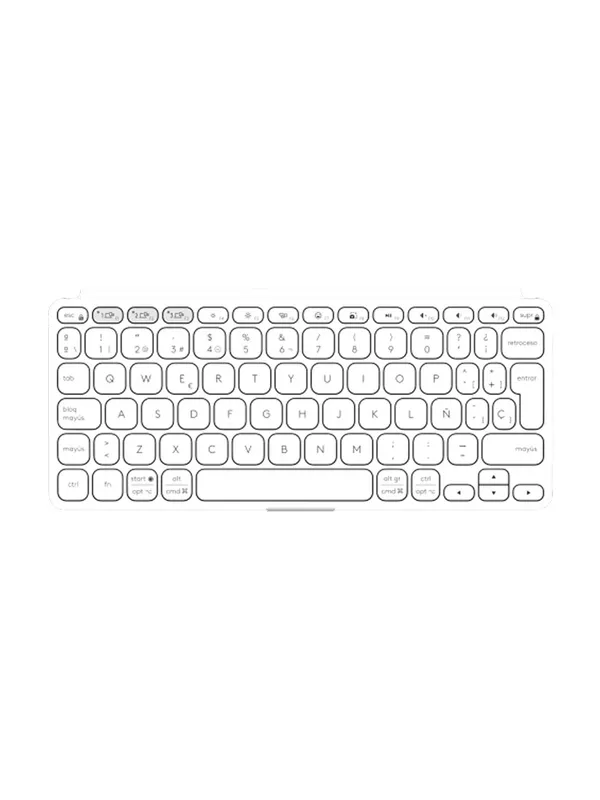 Клавиатура Logitech Keys-To-Go 2, ножничная, беспроводная, мультимедиа, белый — фото 5