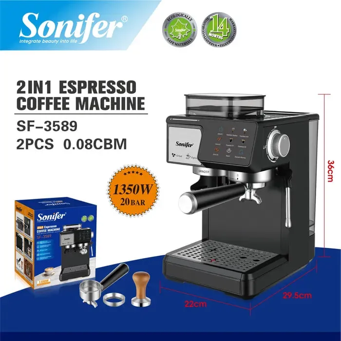 Автоматическая кофеварка с кофемолкой Sonifer 3589 — фото 3