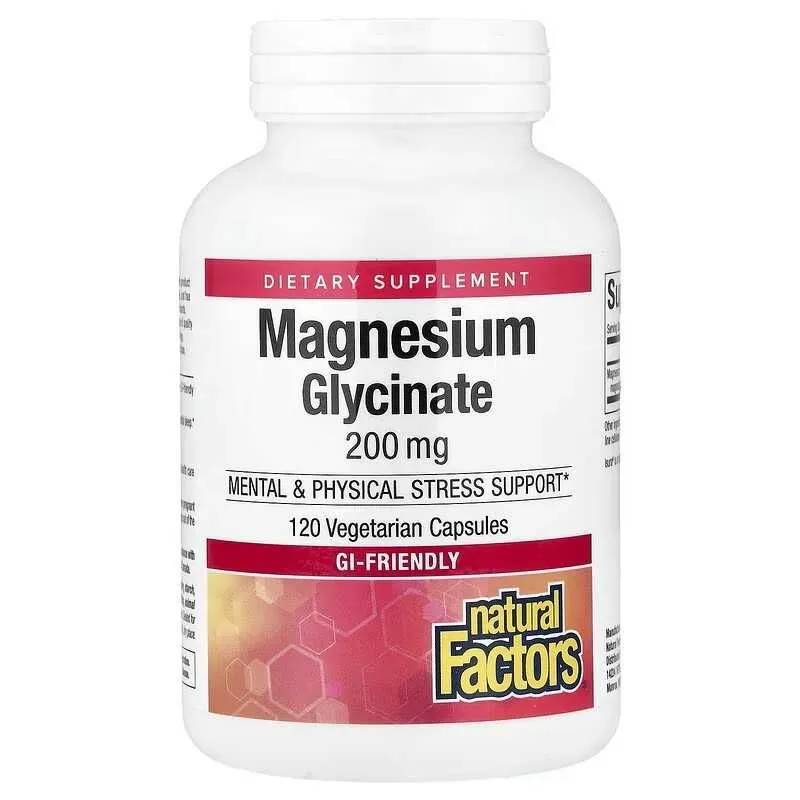 Natural Factors Magnesium glycinate глицинат магния магний magniy — фото 1