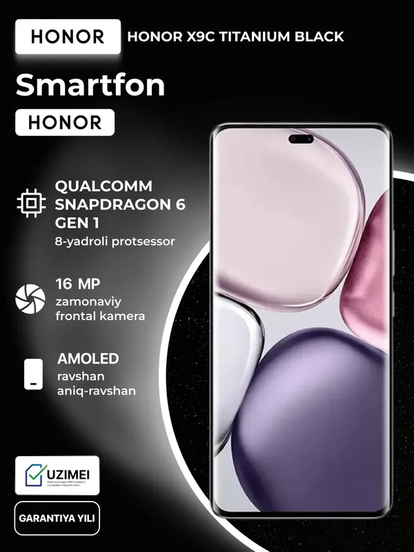HONOR X9C smartfoni TITANIUM BLACK — фото 6