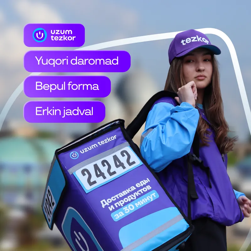 КУРЬЕР | ДОСТАВКА | БОНУС ДО 2,4 МЛН СУМ 1 КУРЬЕР | ДОСТАВКА | БОНУС ДО 2,4 МЛН СУМ 1