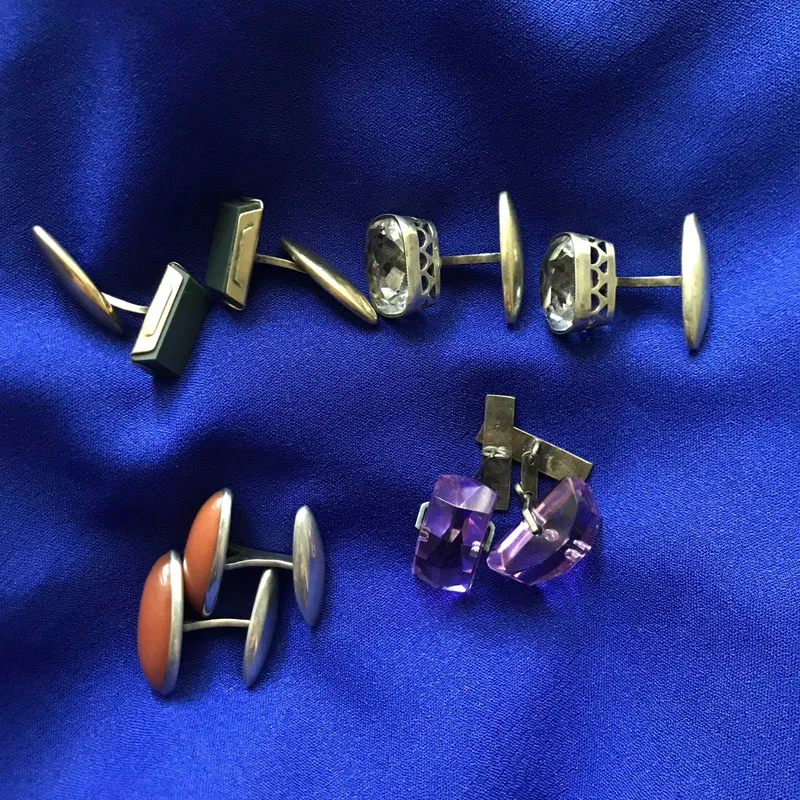 Серебро СССР запонки 875