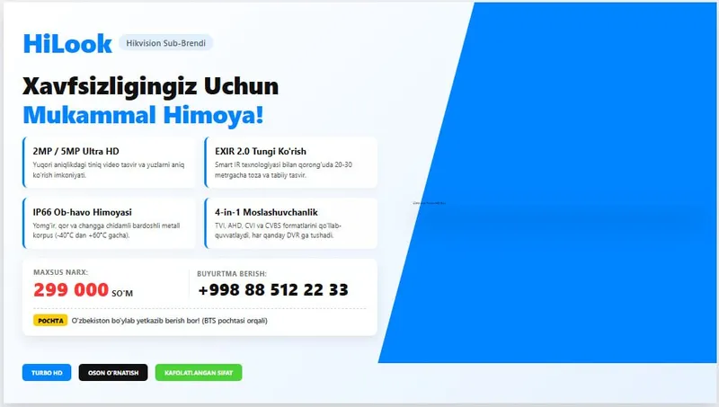 HiLook Turbo HD kamerasi