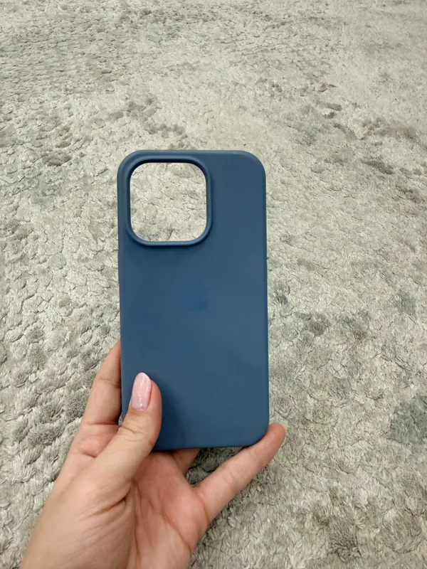 📱 Силиконовый чехол для iPhone 15 про (голубой)🩵