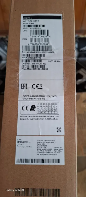 Acer Aspire 3 Model NO.:N19C2 4
