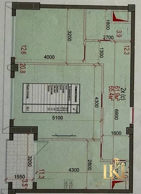 Продаётся 2-комнатная квартира в ЖК Bobur Residence (Яккасарайский район) 8