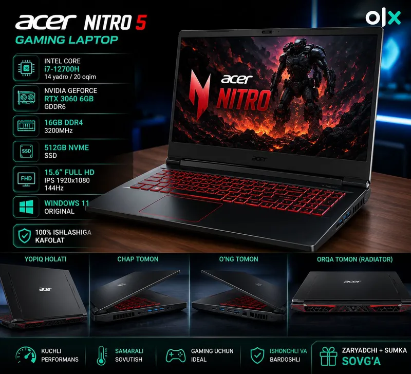 Acer Nitro i7-12700H RTX 3060 1 Acer Nitro i7-12700H RTX 3060 1