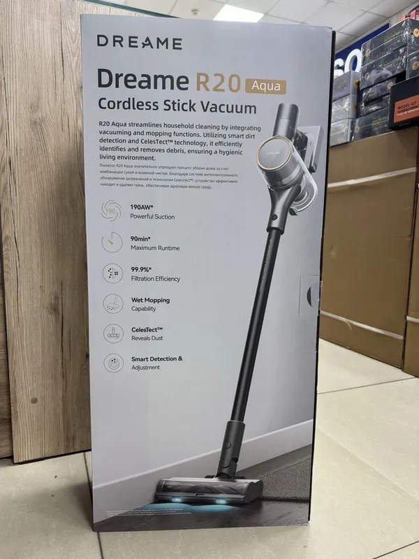 Dreame R20 Aqua беспроводной вертикальный пылесос