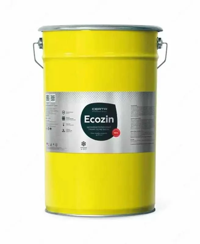 Цинконаполненный грунт по металлу Certa ECOZIN 96%, серый — фото 2