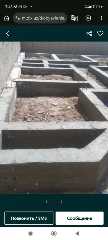 Шлакоблок терамиз шкатурка урамиз бетон куямиз ура казиймиз — фото 2