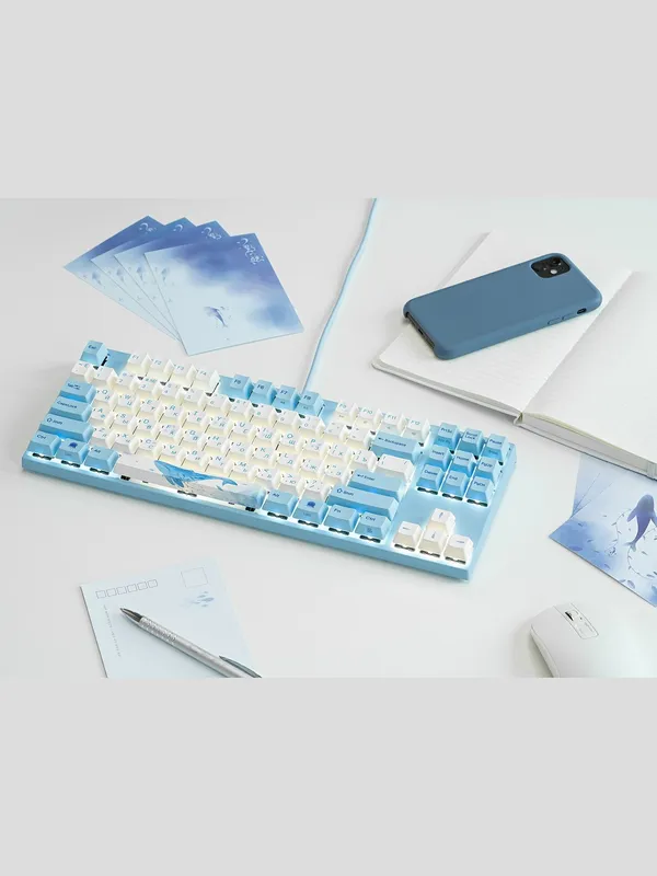 Механическая клавиатура Varmilo "Sea Melody Ivy UA" (VEM87), USB, Varmilo EC V2 Ivy — фото 6 Механическая клавиатура Varmilo "Sea Melody Ivy UA" (VEM87), USB, Varmilo EC V2 Ivy — фото 6