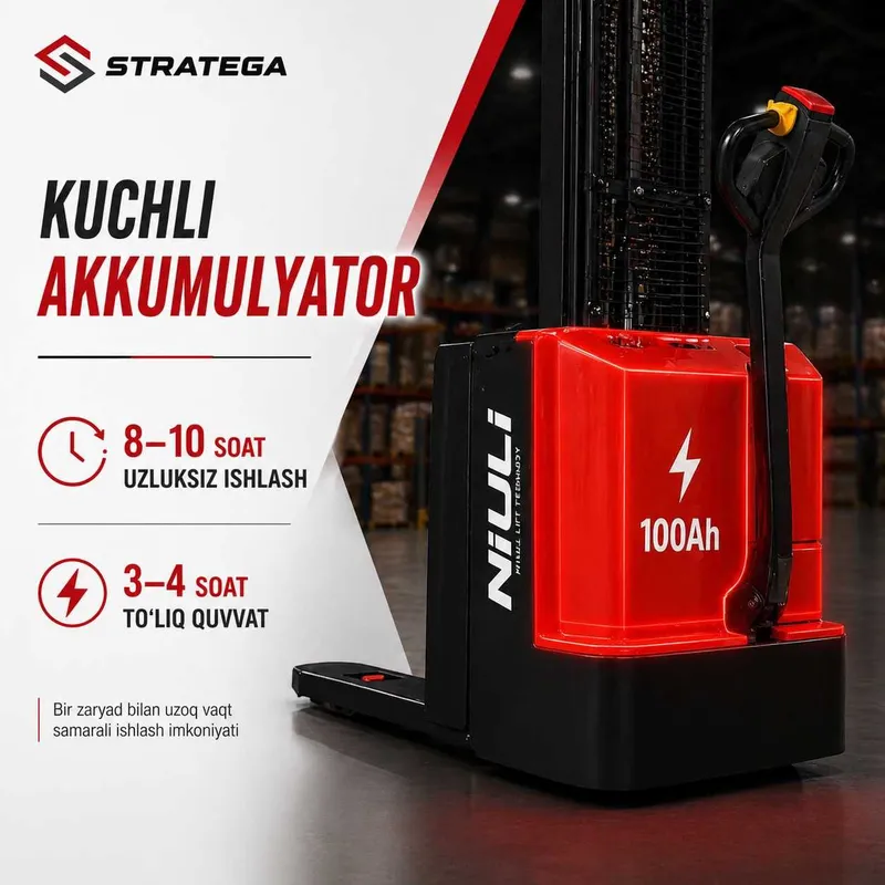 HALOL Nasiya elektr 1,5t shtabelyor sotiladi! — фото 6