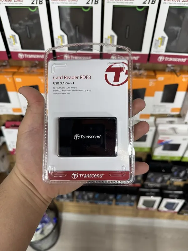 кардридер Transcend RDF8 RDC8 USB 3.1 Gen 1. Bizda optim ancha arzon