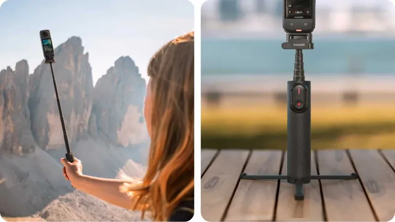 Insta360 X5 Foldable 2-in-1 Selfie Stick (1/4" Mount) — фото 1