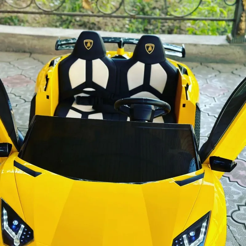 Двухместная детская машина Lamborghini Aventador, детская машина, пульт 7