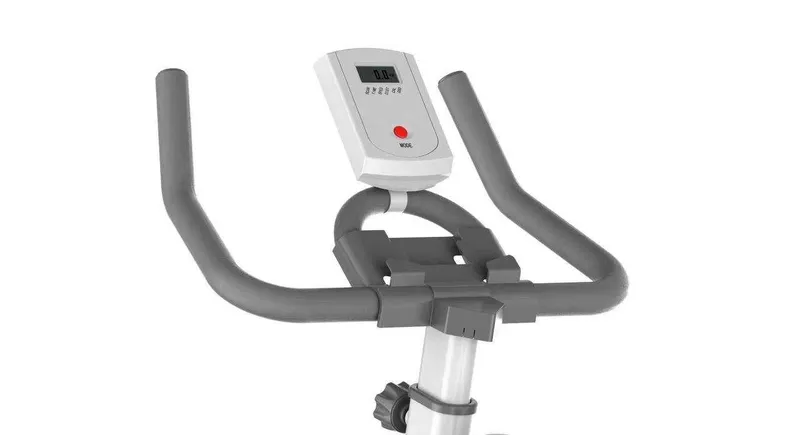 Velotrenajyor uy uchun, o'rindiqli fitnes velosiped, oq model pro plus — фото 2