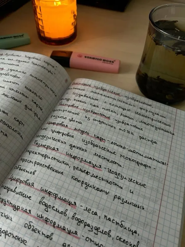 Пишу конспекты от руки