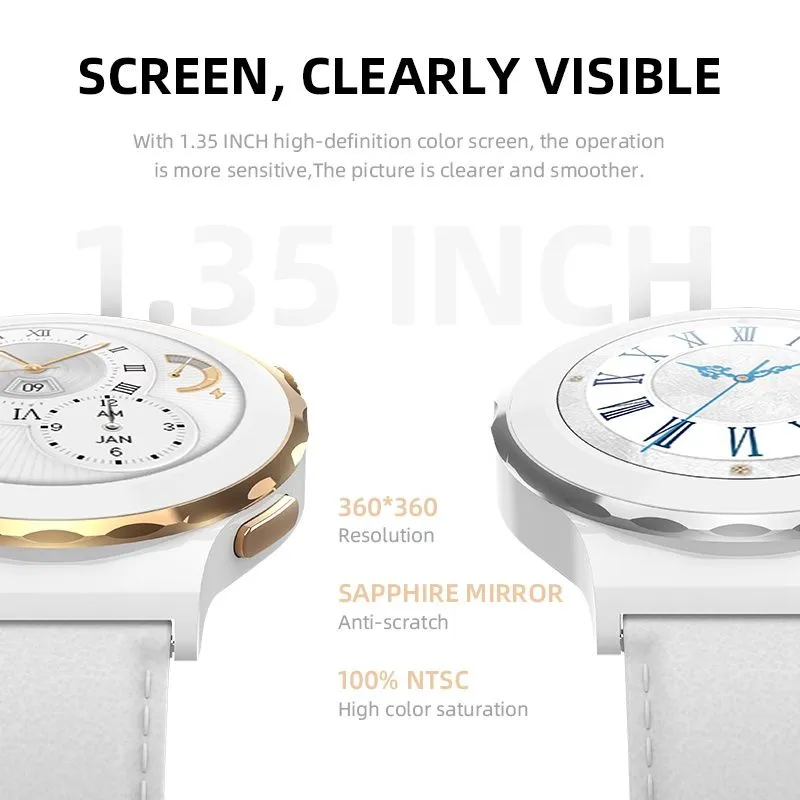 Hw3 mini ayollar uchun klassik smart watch simsiz zaryadlash — фото 4 Hw3 mini ayollar uchun klassik smart watch simsiz zaryadlash — фото 4
