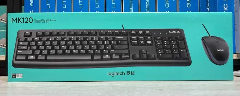 Клавиатура и мышь Logitech MK120 1 Клавиатура и мышь Logitech MK120 1
