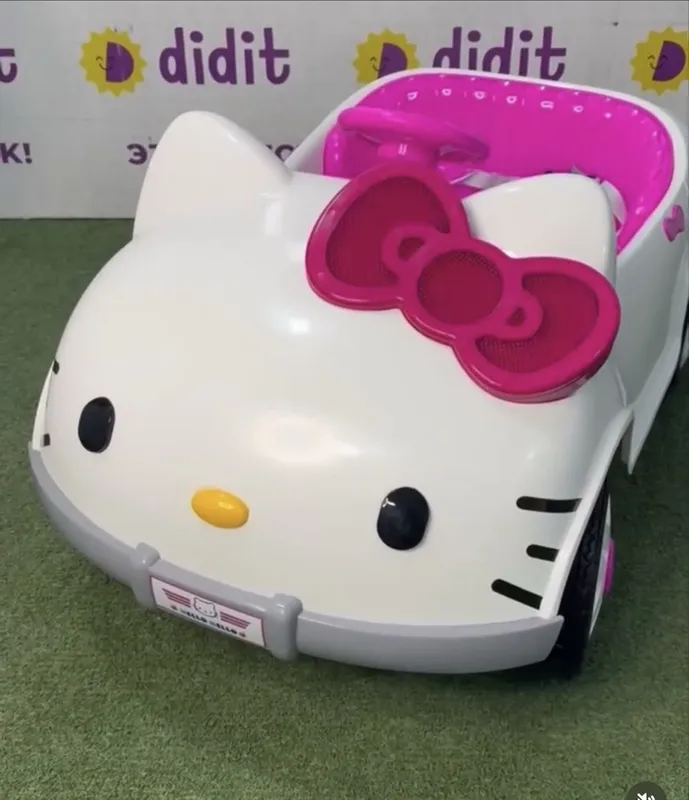Hello Kitty Bolalar mashinasi 6 yoshgacha детская машина с пультом — фото 1