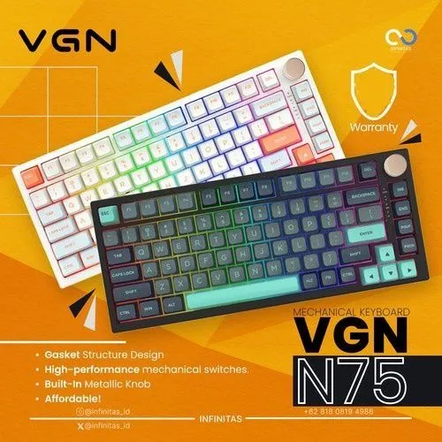 Оригинал! VGN N75 PRO Wireless Беспроводная Механическая Клавиатура — фото 1