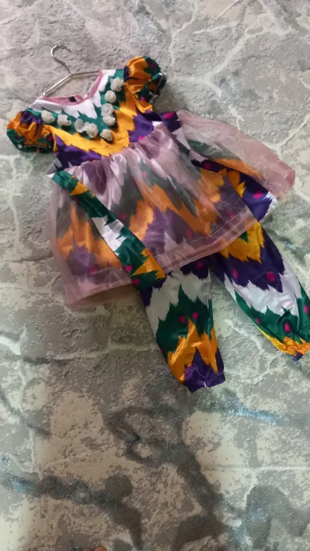 atlas ko‘ylak 5 6 yoshli qizchalarga