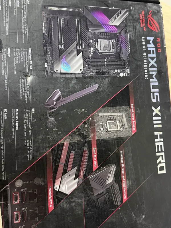 Материнская плата Rog MAXIMUS XIII HERO 4 Материнская плата Rog MAXIMUS XIII HERO 4