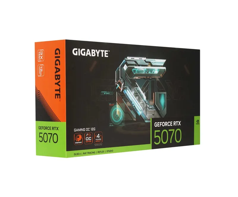 - Видеокарта Gigabyte RTX 5070 GAMING OC 12GB (GV-N5070GAMING OC-12GD) 4