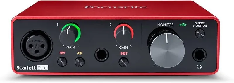 Звуковая карта focusrite и микрофон akg p120