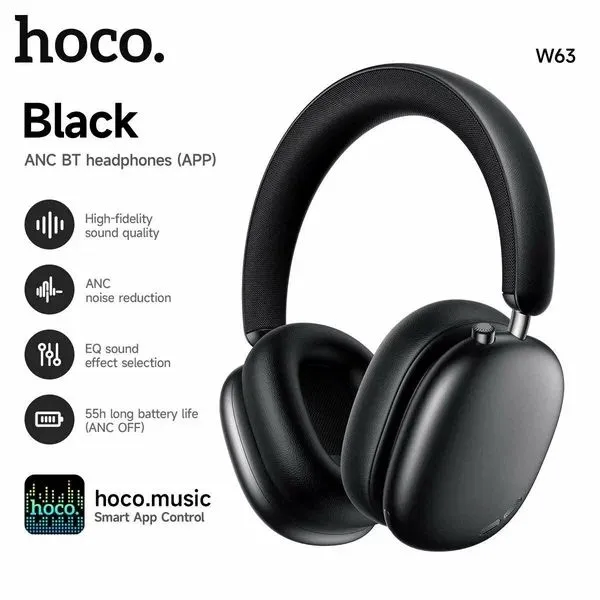 Hoco W63 ANC Bluetooth наушники | Активное шумоподавление Hoco W63 ANC Bluetooth наушники | Активное шумоподавление