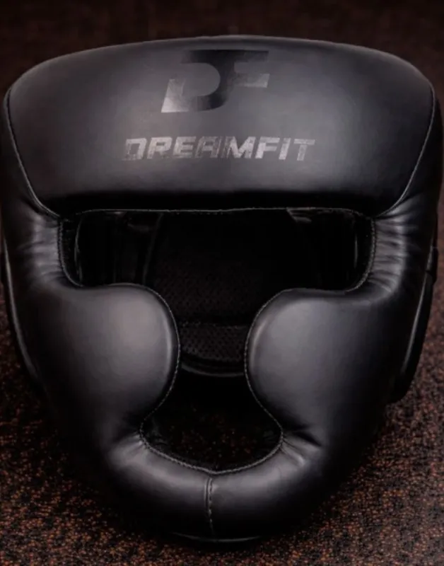 Боксёрский шлем DreamFit, черный