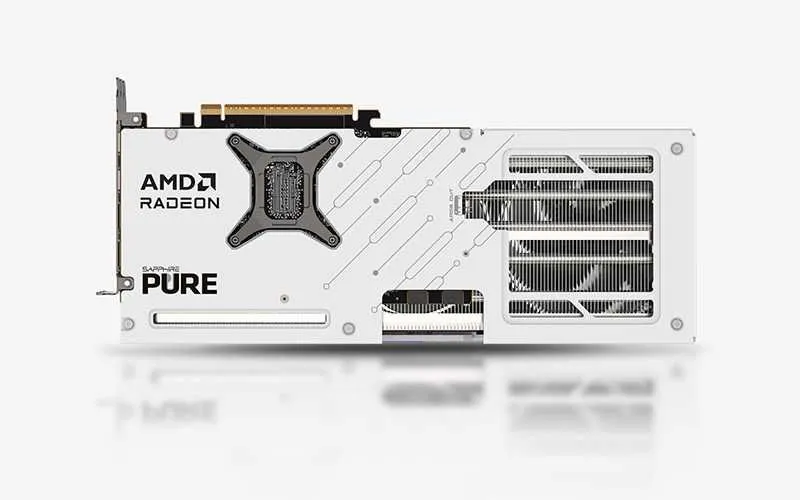; Видеокарта SAPPHIRE Pure AMD RADEON RX9070XT 16Gb white — фото 4