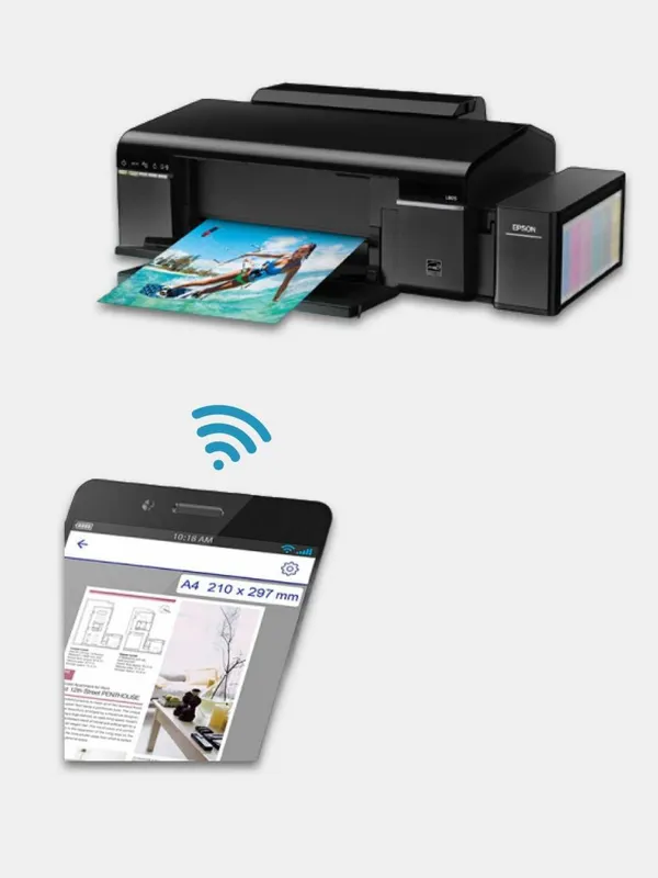 Epson L805 A4 formatdagi siyohpurkagich printer (rangli chop etadi) 5 Epson L805 A4 formatdagi siyohpurkagich printer (rangli chop etadi) 5