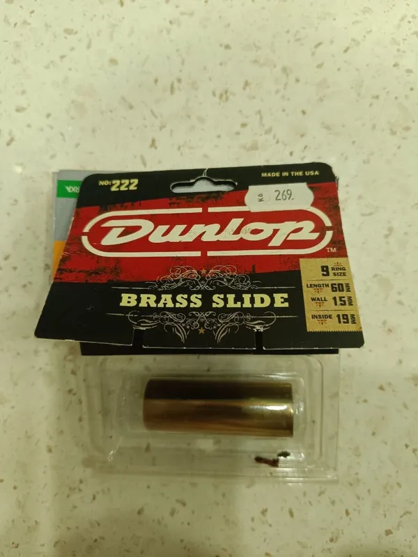 Dunlop brass slide (латунный слайд) для гитар Dunlop brass slide (латунный слайд) для гитар
