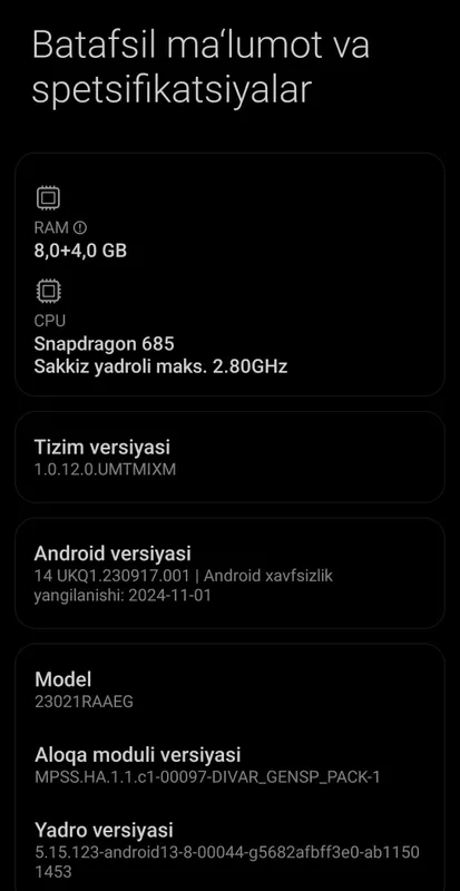 Redmi note 12xotira 128/8+4 kar/dak bor — фото 3