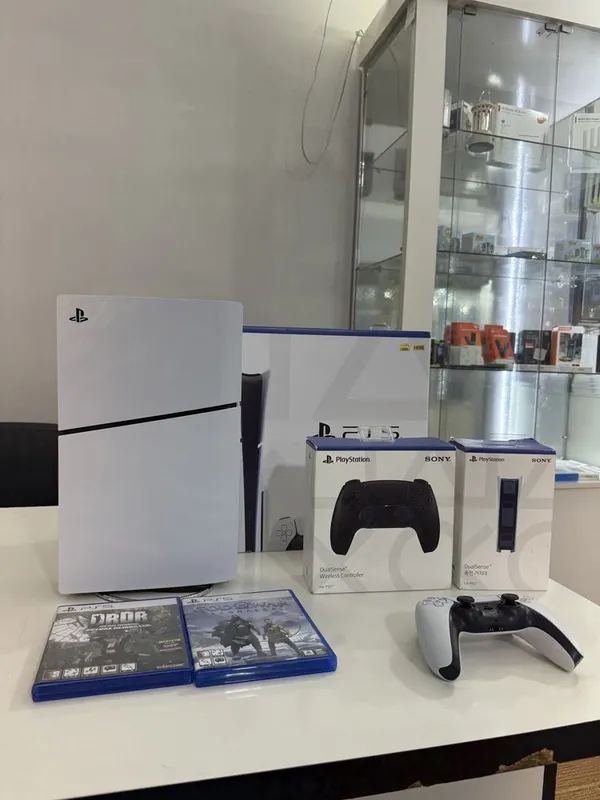 PS5 (1TB) Slim+ Disk (+yangi ochilmagan joystik, +yangi zaryadnik)
