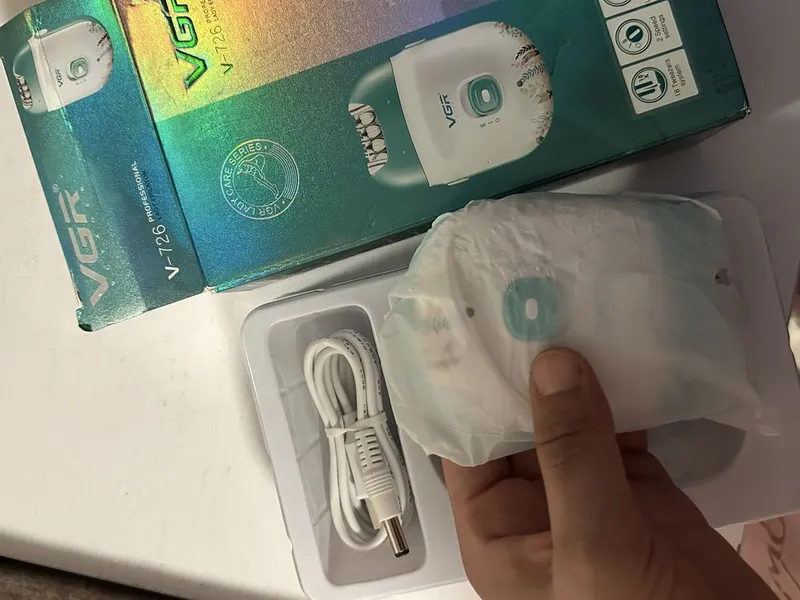 VGR V-726 Professional epilyator, yangi, USB zaryadli — фото 2