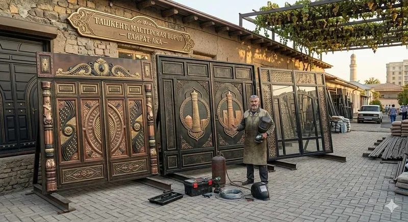 Металлические Железные Ворота, Temir darvoza двери для подьезда — фото 3