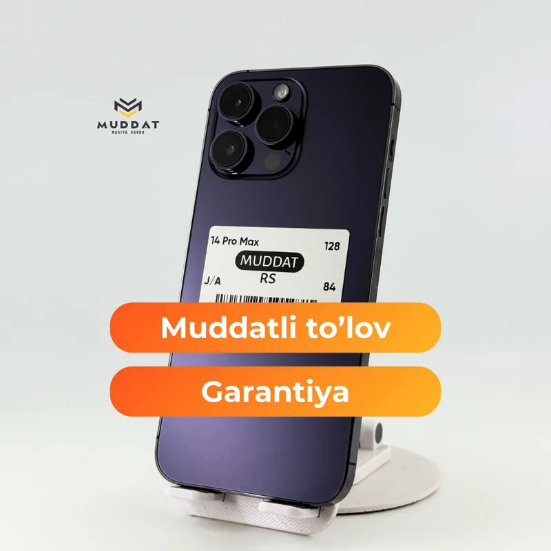 iPhone 14 Pro Max 128GB - muddatli to'lovga kafolat bilan 1