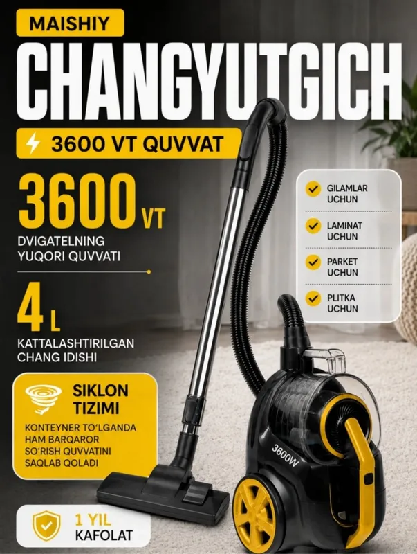 Uy uchun sensorli changyutgichi. 1