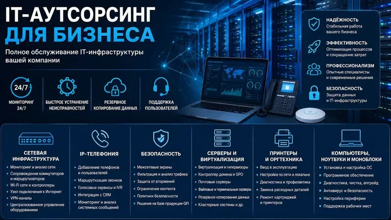 IT-Аутсорсинг и техническая поддержка бизнеса