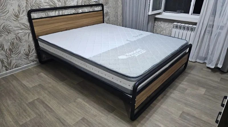 Двухспальная кровать 2 kishilik kravat Kalavat Temir kravat loft 1