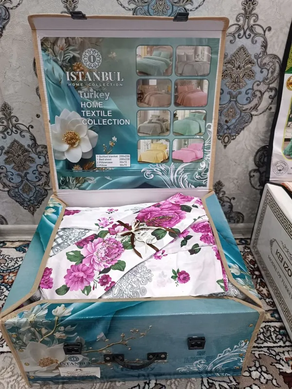 Postel yangi satin choyshab, 3ta komplekt