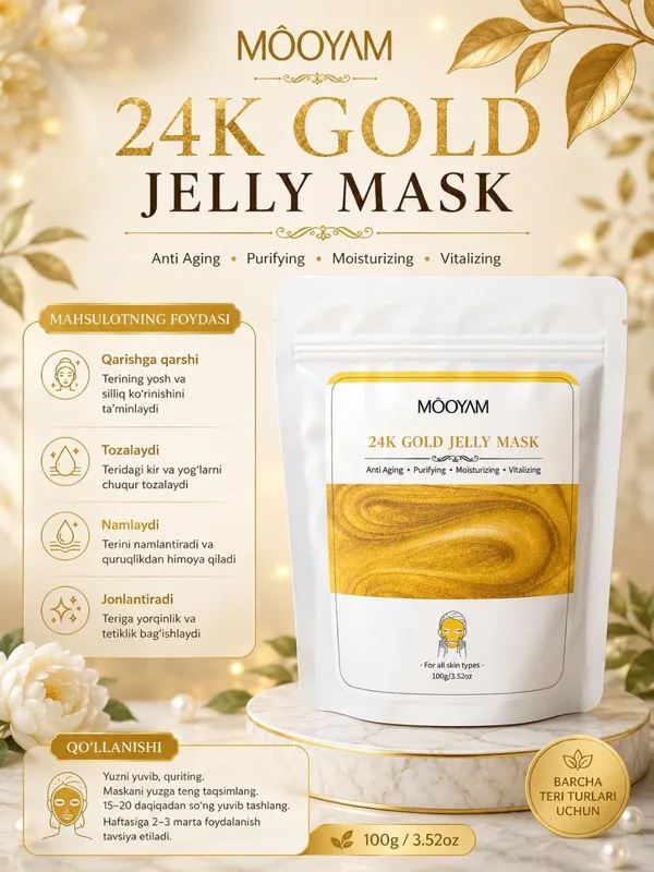 MOOYAM 24K GOLD JELLY MASKA MOOYAM 24K GOLD JELLY MASKA