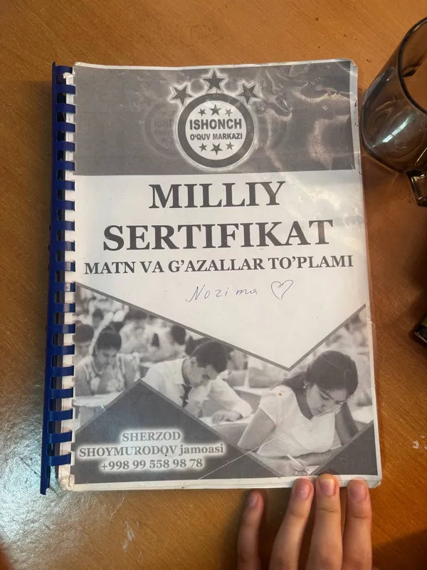 Ona tili milliy sertifikat kitobi