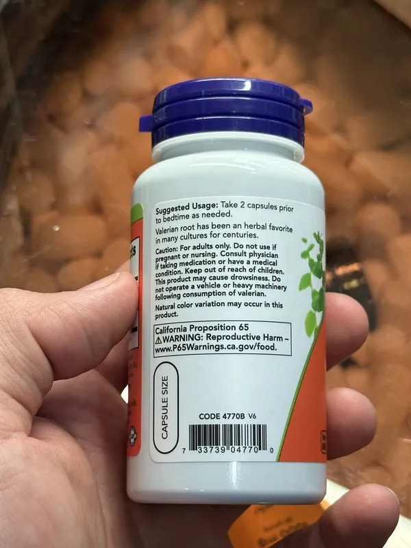 Now Valerian Root 500 mg, 100 kapsula 3 Now Valerian Root 500 mg, 100 kapsula 3