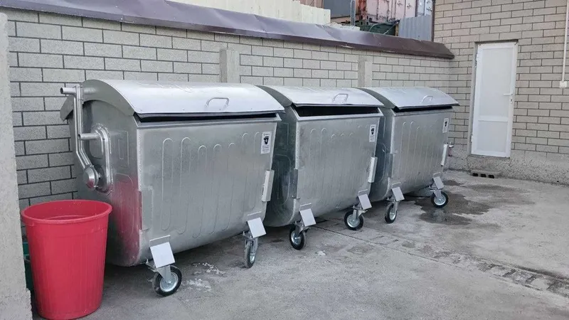 Мусорные контейнеры - мусорные баки оцинкованные — фото 1