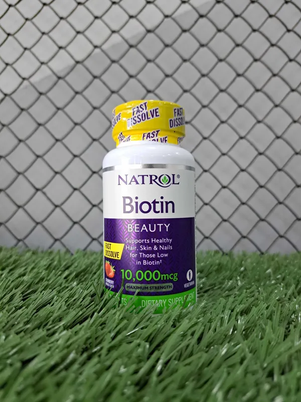 Natrol Biotin 10 000, Клубника, 60 таблеток Natrol Biotin 10 000, Клубника, 60 таблеток